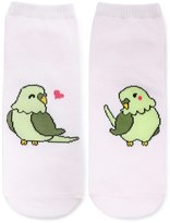Thumbnail for your product : Forever 21 FOREVER 21+ Parrot Love Graphic Ankle Socks