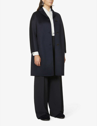 S Max Mara Anna single-breasted wool and cashmere-blend coat - ShopStyle