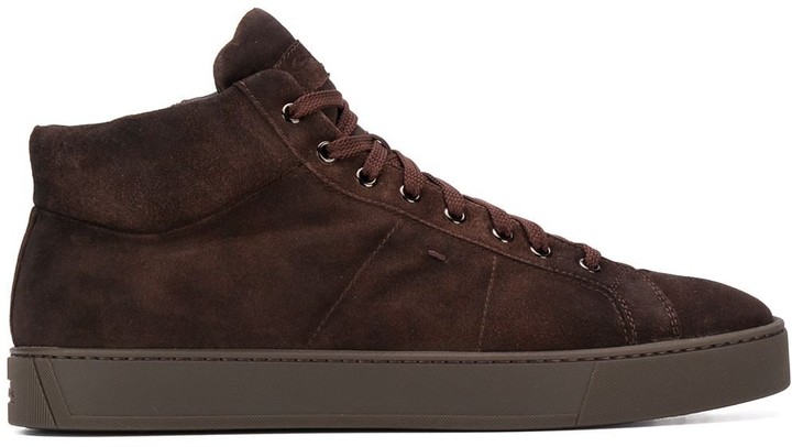 santoni high top sneakers