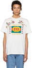gucci white floral logo tshirt