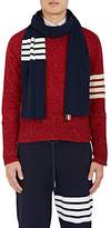Thumbnail for your product : Thom Browne Men's Striped Rib-Knit Cashmere Scarf