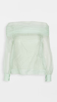 Thumbnail for your product : ANAÏS JOURDEN Organza Off Shoulder Top
