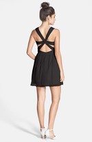 Thumbnail for your product : Hailey Logan Mesh Party Dress (Juniors)