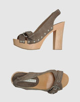 Thumbnail for your product : Pura Lopez Platform sandals