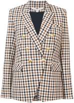 Thumbnail for your product : Veronica Beard double breasted plaid jacket