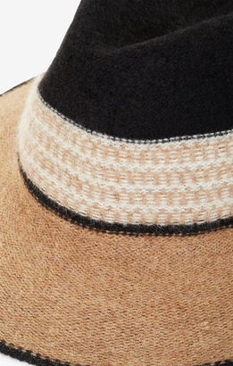 BCBGMAXAZRIA Tribal Knit Panama Hat