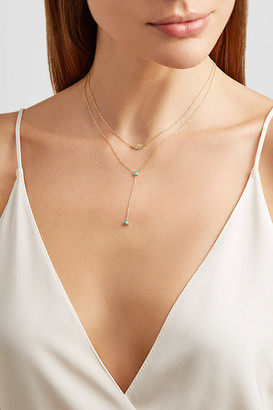 Jennifer Meyer 18-karat Gold Turquoise Necklace
