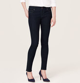 Thumbnail for your product : LOFT Petite Modern Skinny Ankle Zip Jeans in Dark Rinse Wash