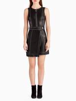 Thumbnail for your product : Leather Mini Dress with Belt