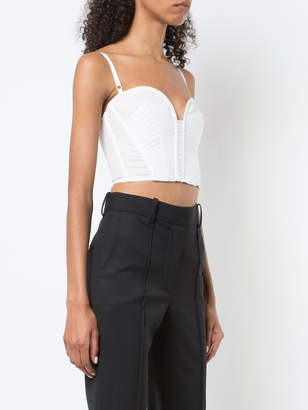Vera Wang spaghetti strapped cropped top