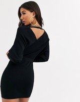 Thumbnail for your product : Parallel Lines knitted wrap dress with cut out back
