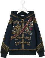 Thumbnail for your product : Dolce & Gabbana Kids military print hoodie