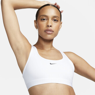 Nike Women's Swoosh Light Support Non-Padded Sports Bra in White - ShopStyle
