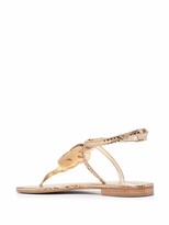 Thumbnail for your product : Caruso Snakeskin-Effect Open-Toe Sandals