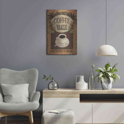 Luxe Metal Art 'Coffee Blend IV' By Daphne Brisson " Coffee Blend IV " by Daphne Brissonnet