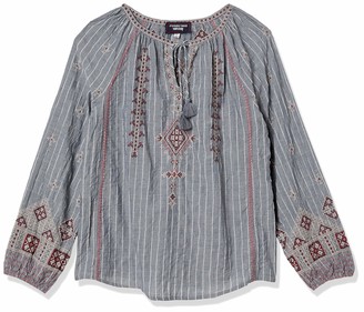 3J Workshop by Johnny was Women's Cotton Embroidered Peasant top