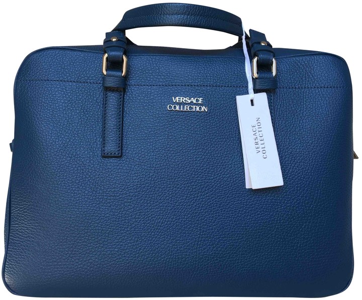 navy blue versace backpack