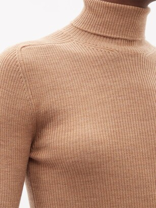 Wardrobe NYC Release 05 Roll-neck Ribbed Merino-wool Sweater - Camel