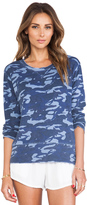 Thumbnail for your product : Monrow Camo Print Loose Vintage Crew