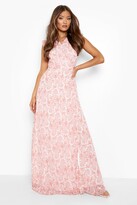 Thumbnail for your product : boohoo Paisley Ruffle Maxi Bridesmaid Dress