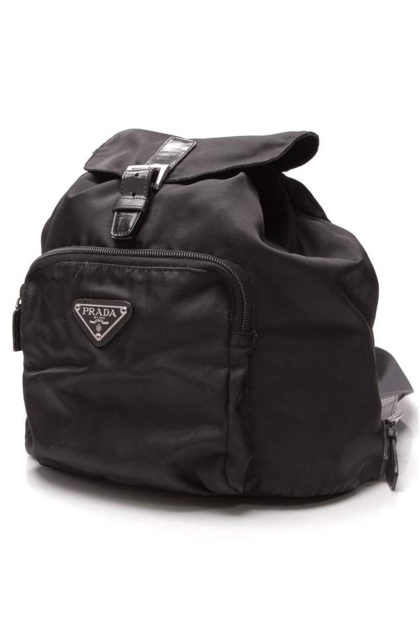 black cloth backpack