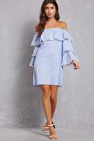 Thumbnail for your product : Forever 21 Striped Tiered Ruffle Dress