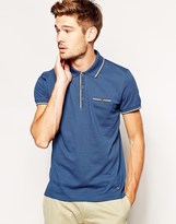 Thumbnail for your product : HUGO BOSS Orange Polo with Tipping