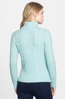 Thumbnail for your product : Halogen Cable Knit Turtleneck Sweater (Regular & Petite)