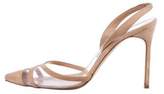 Thumbnail for your product : Manolo Blahnik Suede Slingback Pumps