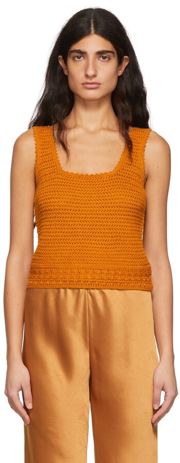 Vince Orange Women's Tops | Shop the world's largest collection of 