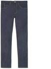 gucci stretch denim slim pant with tiger