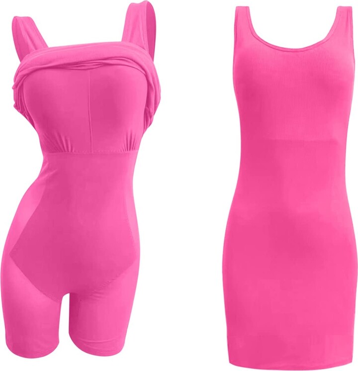 unilarinna 8 in 1 Bodycon Dresses Women's + Body Shaper Jumpsuit with