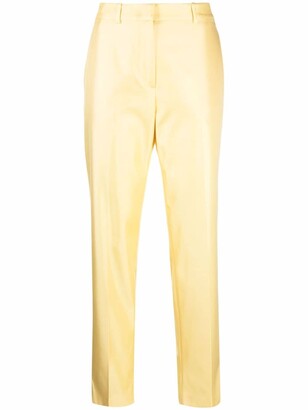 Pucci Cropped Straight-Leg Silk Trousers