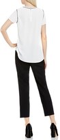 Thumbnail for your product : Vince Camuto Women's Piped Detail Short Sleeve Blouse