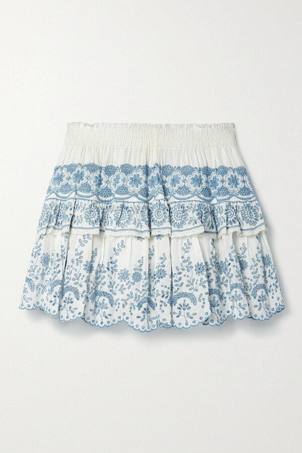 Ivory Mini Skirt | Shop the world's largest collection of fashion 