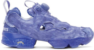 Vetements Blue Reebok Edition Instapump Fury Sneakers