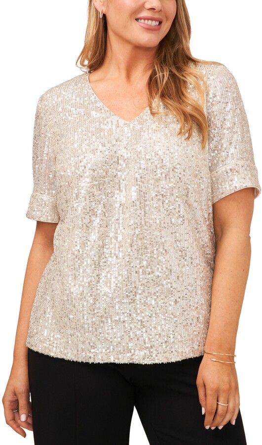 plus size sequin shirt