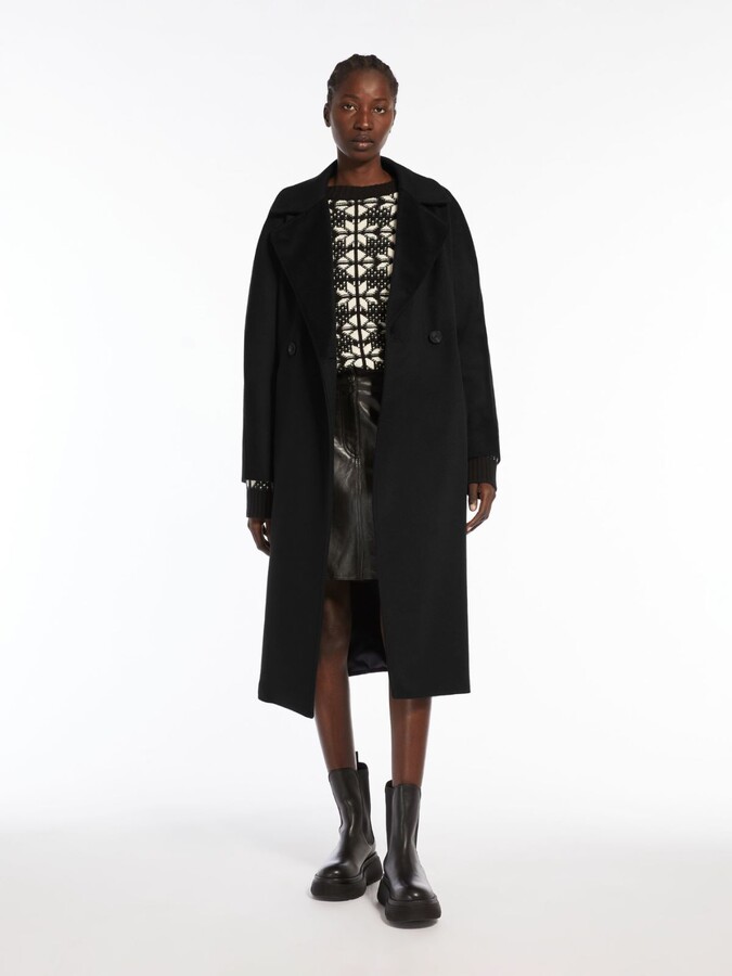 Max Mara Wool broadcloth coat - ShopStyle