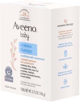 Aveeno Aveeno& Baby& 5-Count Eczema Therapy Soothing Bath Packs