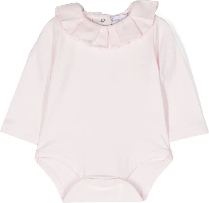 Ruffle-Collar Stretch-Cotton Body