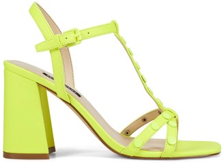 neon yellow sandals size 11