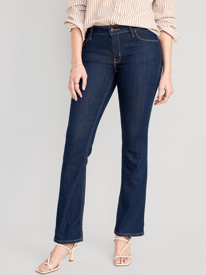 Extra High-Waisted Button-Fly Kicker Boot-Cut Jeans