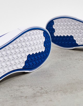 adidas skateboarding white & blue sabalo trainers