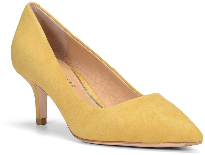 yellow suede shoes womens