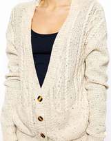 Thumbnail for your product : ASOS Aran Cardigan With Neps