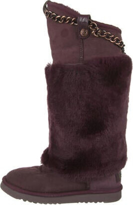 Burgundy Fur Boots | Shop the world's largest collection of 