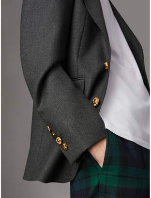 Burberry Bird Button Wool Tailored Jacket