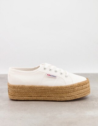 superga woven platform