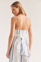 Thumbnail for your product : Ecote Yarn Dyed Striped Cutout Jumpsuit