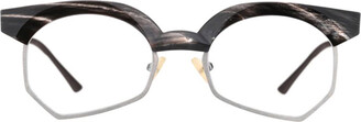 Theo Eyeglasses AUBE 003 BROWN DALMATIAN+TRANSPARENT POMELO